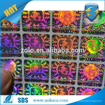 Private Label Produkt qr Code benutzerdefinierte Design Hologramm Logo Design, Gold Hologramm Logo Design